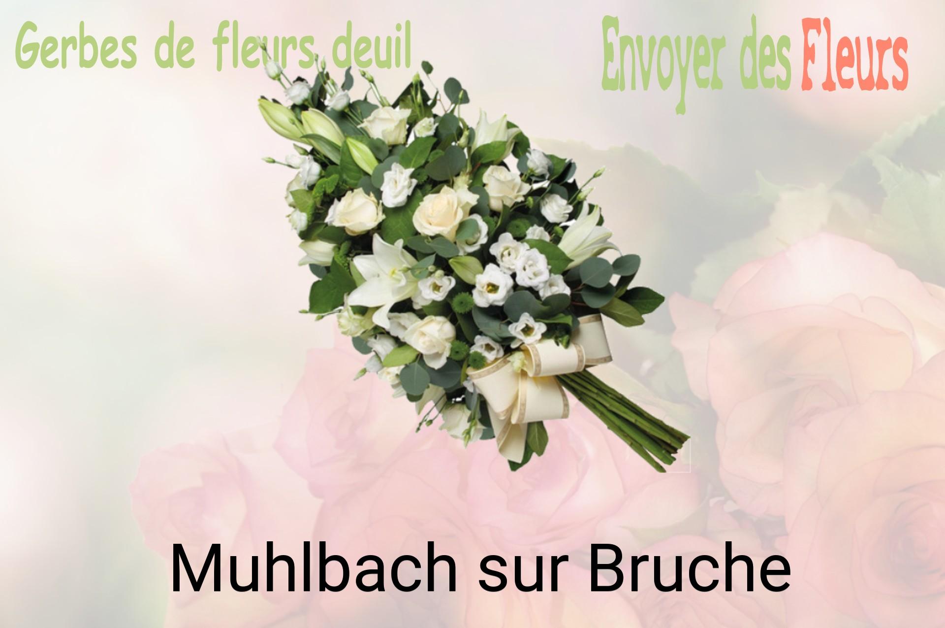 Gerbe de fleurs de deuil livrée à Muhlbach-sur-Bruche